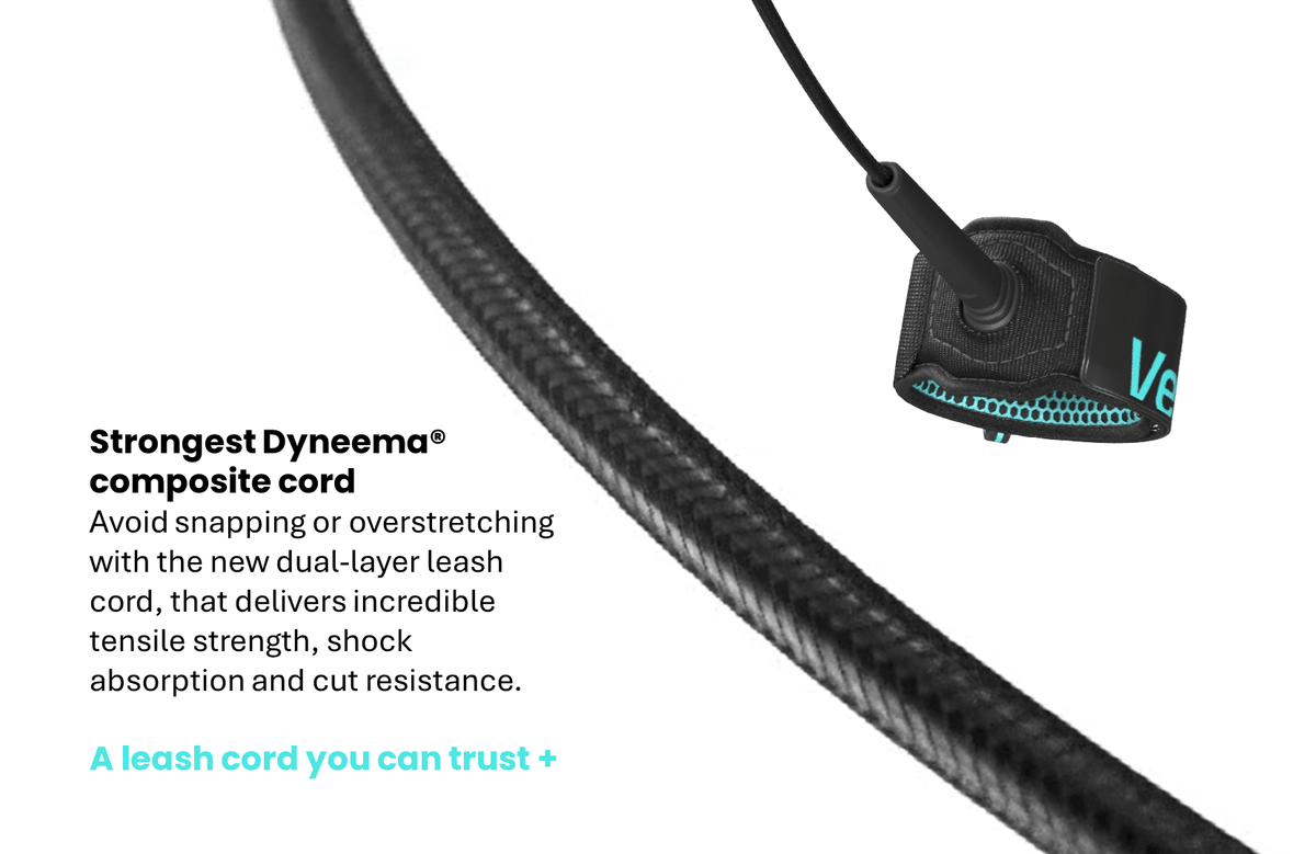 Dual-layer Dyneema® cord of the Future Leash